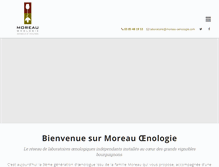 Tablet Screenshot of moreau-oenologie.com